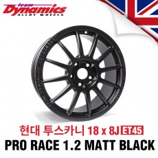 [Team Dynamics]PRO RACE 1.2 레이싱 휠 현대 투스카니 18인치 8J PCD114.3 +45 (무광블랙)