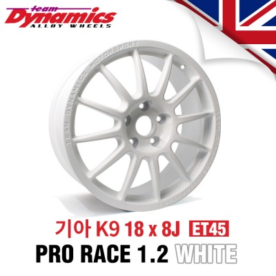 [Team Dynamics]PRO RACE 1.2 레이싱 휠 기아 K9 18인치 8J PCD114.3 +45 (화이트)