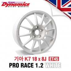 [Team Dynamics]PRO RACE 1.2 레이싱 휠 기아 K7 18인치 8J PCD114.3 +45 (화이트)